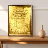 Tranh ” Khuê Văn Các “