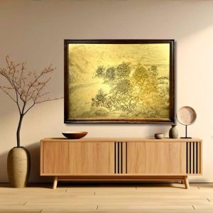 Tranh " Hoa Cúc bên hồ"